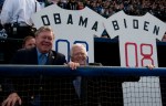 Rep. Norm Dicks and Rep. Jim McDermott got off the bench to support Sen. Biden at Sunday's rally.