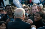 VP hopeful Sen. Joe Biden appeard at Tacoma's Cheney Stadium, Sunday, along