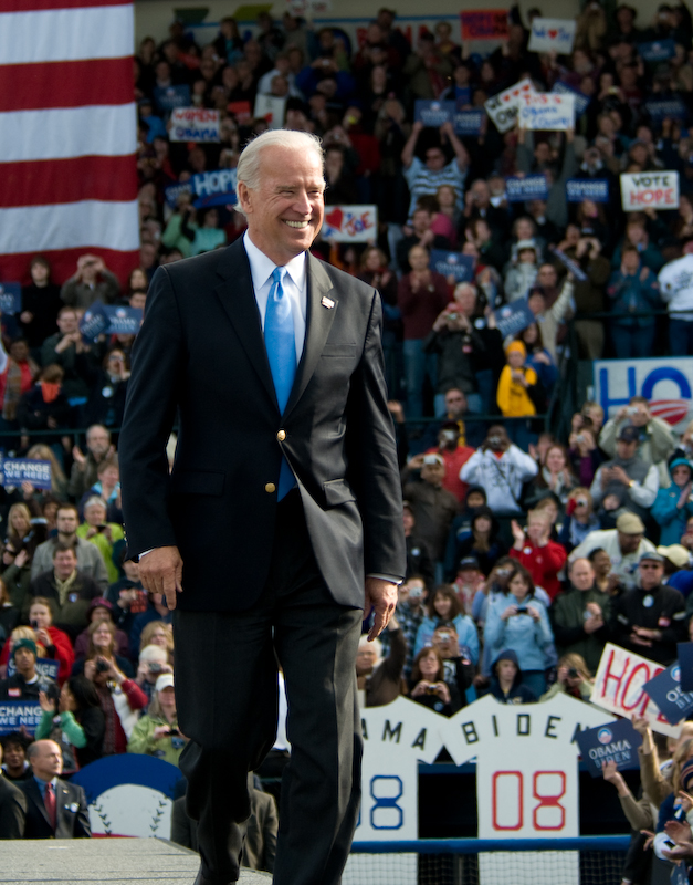 VP hopeful Sen. Joe Biden appeard at Tacoma's Cheney Stadium, Sunday, along