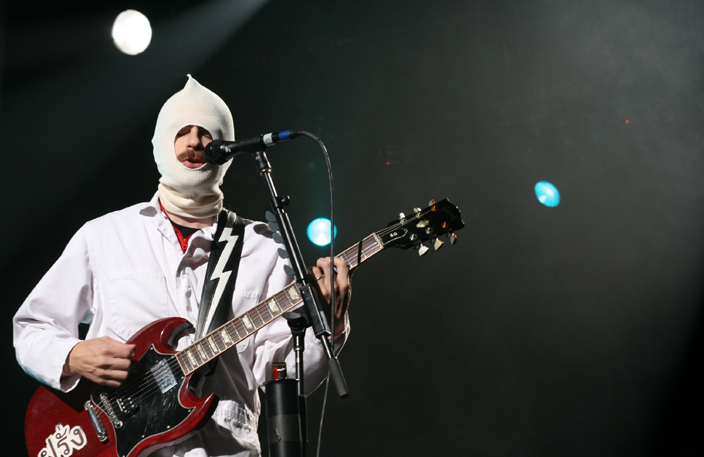 A handful of contest winners performed a pair of songs with Weezer,