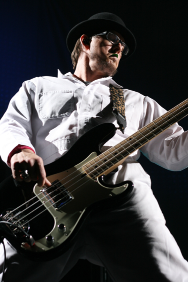 A handful of contest winners performed a pair of songs with Weezer,