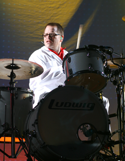 A handful of contest winners performed a pair of songs with Weezer,