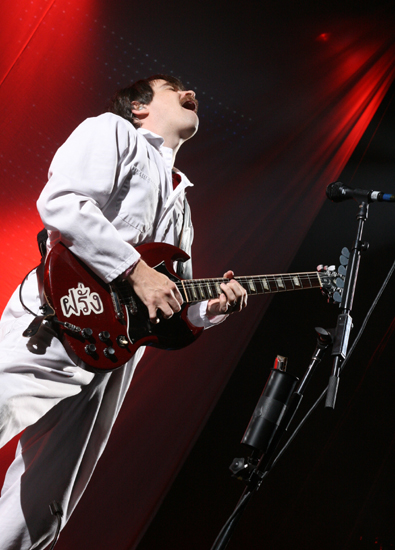 A handful of contest winners performed a pair of songs with Weezer,