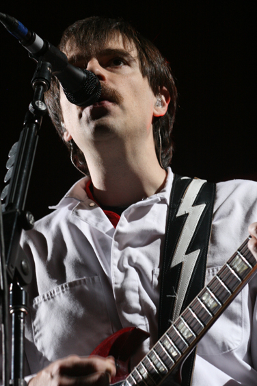 A handful of contest winners performed a pair of songs with Weezer,