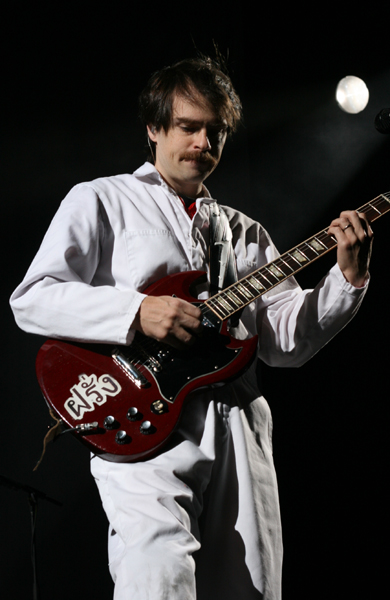 A handful of contest winners performed a pair of songs with Weezer,