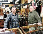 These guys used to own a gun store. Now they just collect stamps.