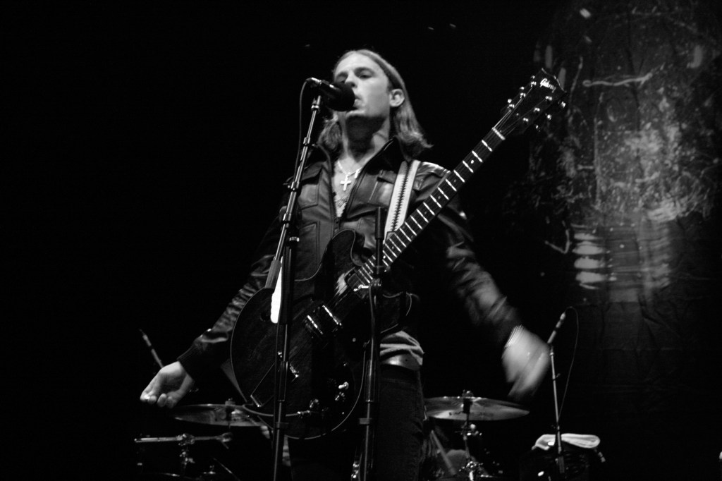 Kings of Leon had a tin of arena rock tucked in the back pocket of their elf-tight jeans, and a commanding grip on the stage and audience at the Moore Theater.