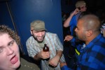 Upstairs, a little alcohol-fueled hysteria.