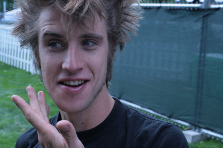 Bumbershoot Fans of the Day: Saturday: Jules McEvoy is a member of the Juggling Jollies, the guys you'll see around the festival grounds throwing swords around.