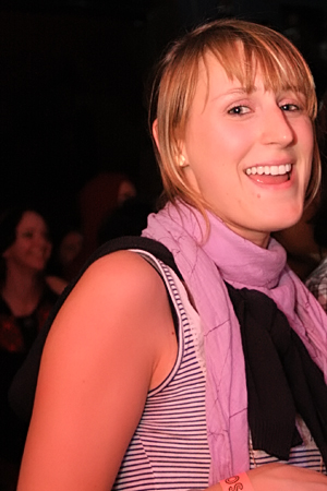 Fan of the night... Sara had already seen the band once aE” in Europe!