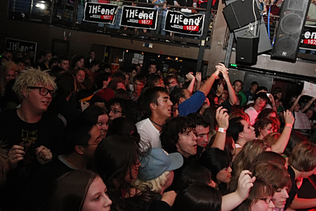 If anyone could get this crowd dancing, it was The Wombats.