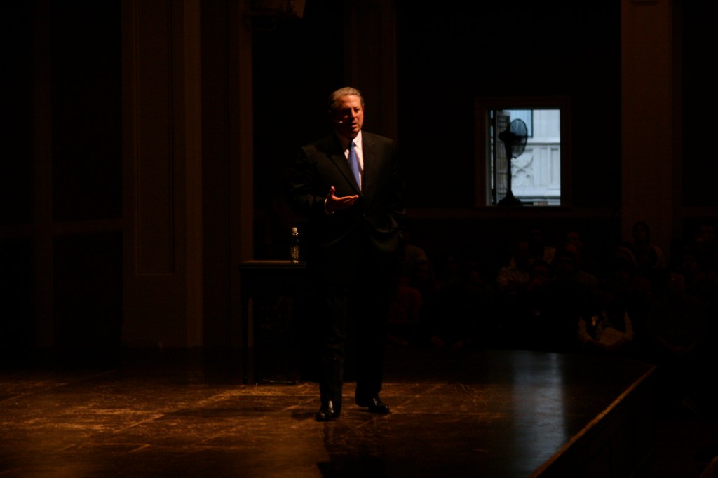 Al Gore pimped his new book, The Assault On Reason, Monday night