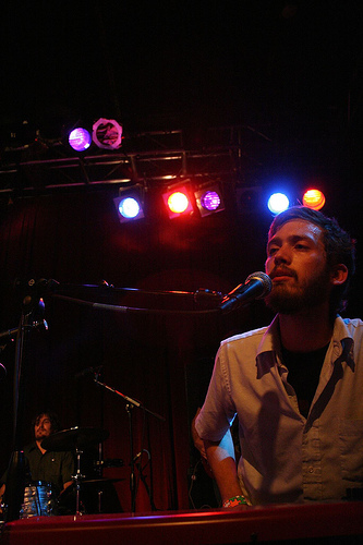 Okkervil River played Sunday's Noise for the Needy finale at Neumo's. Laura