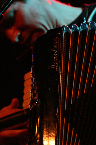 Okkervil River played Sunday's Noise for the Needy finale at Neumo's. Laura
