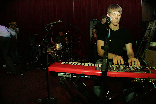 Okkervil River played Sunday's Noise for the Needy finale at Neumo's. Laura