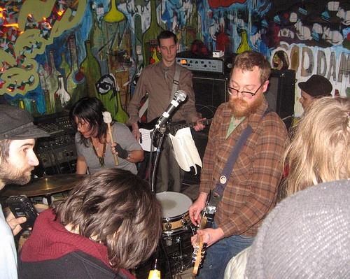 [Friday, August 15] Just because Triumph of Lethargy Skinned Alive To Death contains ex-Murder City Devils Spencer Moody and Dann Gallucci doesn't mean you should expect the same species of noisy punk rock made for blackening someone's eye with a flailing limb. No, this project is mostly trippy static, a touch of twang (is that why there are almost always several pairs of cowboy boots for sale at Anne Bonny? Not that I'm criticizing...), tipsy vocals and the occasional screamer reminiscent of days gone by. King Cobra, 916 E. Pike St. 8 p.m. Listen to CanaE™t Kiss Huggy Bear.