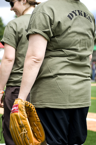 The fourth annual game, Saturday at Cal Anderson Park, was a benefit