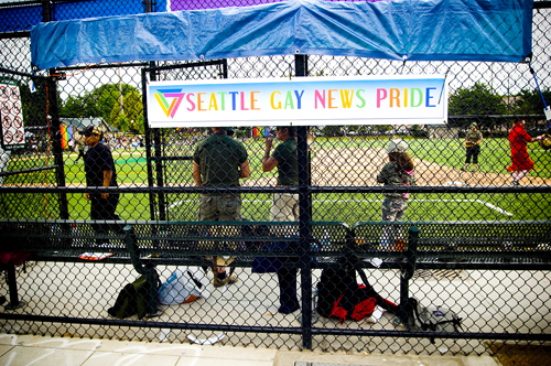 The fourth annual game, Saturday at Cal Anderson Park, was a benefit