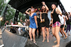 Girl Talk on August 3, 2008 at Lollapalooza in Chicago.