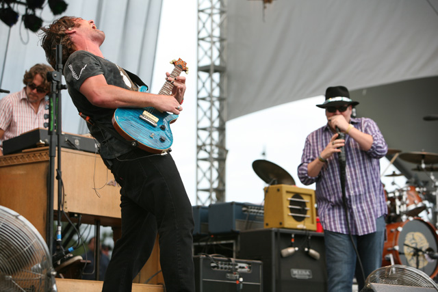 Blues Traveler performs on August 3, 2008 at Lollapalooza in Chicago.