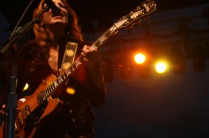 The husband and wife played a rare show in the same band,