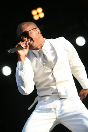 Chicago's own Lupe Fiasco on August 2 at Lollapalooza in Chicago.
