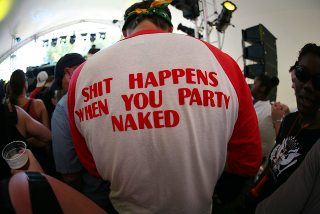 A festival-goer on August 2 at Lollapalooza in Chicago.