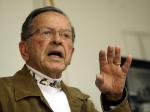 Sen. Ted Stevens, R-Alaska, answers questions during a news conference in Anchorage, Alaska, Wednesday, April 12, 2006. (AP Photo/Al Grillo)