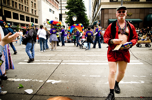 Bears, Obama fans, Sisters, and others turned out for Seattle's Pride Parade,