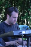 Jason Rowe, keyboardist with Tim Seely.