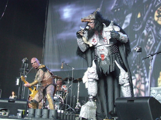 Finnish metal band Lordi brought the thunder and the fire at Ozzfest,
