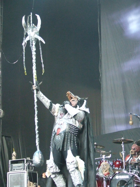 Finnish metal band Lordi brought the thunder and the fire at Ozzfest,