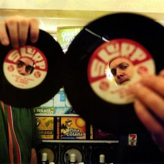 Saturday, July 26With so many DJs now using MP3s and CDs, the fact that DJ Shadow and Cut Chemist still spin ye olde aE˜45s while on the circuit for their latest tour, aEœThe Hard Sell,aE makes them a kind of traveling museum. While itaE™s understandable why jocks have turned to the laptopaE”you try lugging crates of vinyl through airport securityaE”itaE™s nevertheless a lovely sight to see and, more importantly, hear two of CaliaE™s finest staying true to the object of origin. With the Mighty Underdogs, Grayskul. Showbox SODO, 1700 First Ave. S., 382-7877. 8 p.m., $35. All ages. Listen to Thunder Kick.