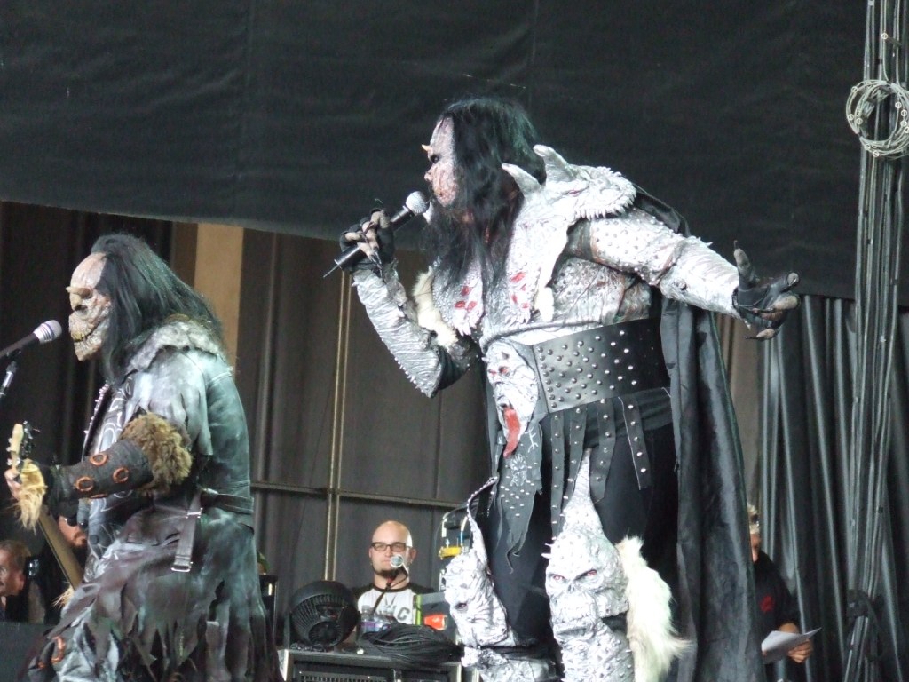 Finnish metal band Lordi brought the thunder and the fire at Ozzfest,
