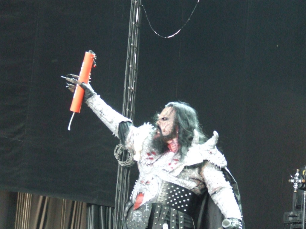 Guess where Mr. Lordi is going to put that...