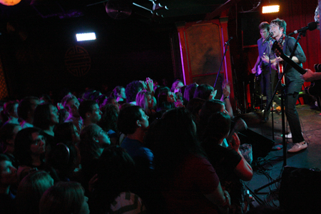 Locksley, a group of four Wisconsin-to-Brooklyn transplants, can really put on one hell of a show. We were looking for bands to take out on tour with us, and we recognized Locksley from a fan's MySpace, said Carmine.