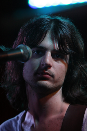 Locke stares at the crowd in between singing. I don't think he was staring at me, but I can't be sure...