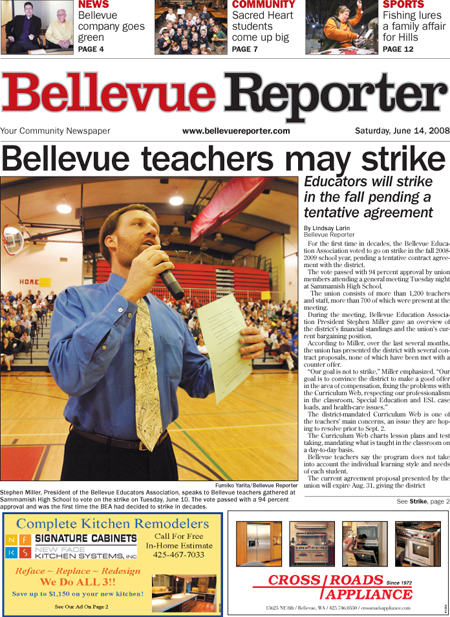 Bellevue Reporter, Circulation: 42,517; Published: Twice weekly (Wed./Sat.); Since: 2005