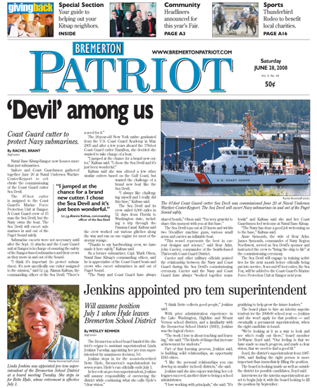 Bremerton Patriot; Circulation: 12,961; Published: Weekly (Saturday); Since: 1999