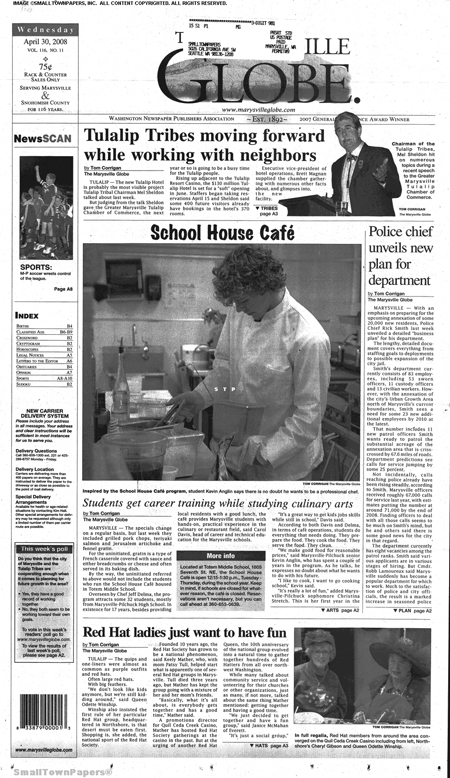 Marysville Globe, Published: Weekly (Wednesday)