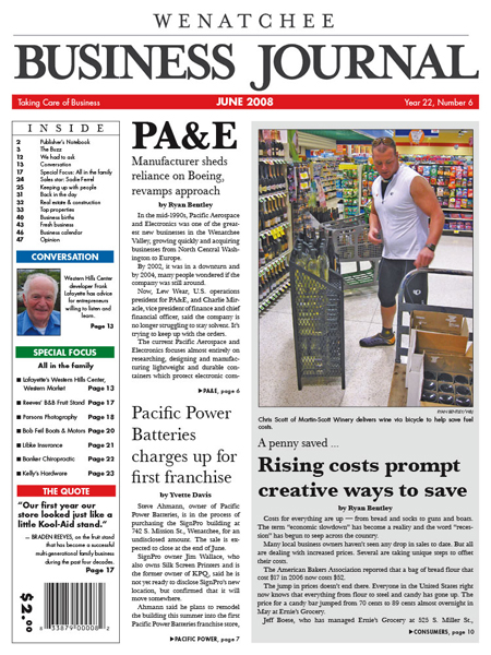 Wenatchee Business Journal; Published: Monthly
