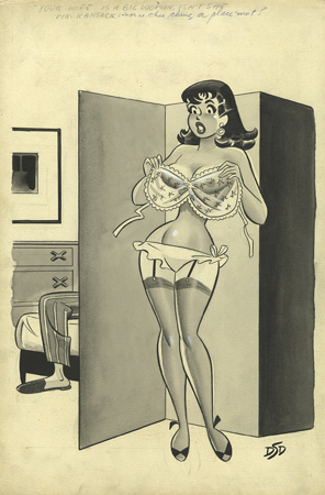 Dan Decarlo, who was responsible for creating The Archies, Josie and The Pussycats and Sabrina the Teenage Witch, also drew gag pinup comics to make extra money.