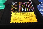 The colorful We Are Scientists t-shirts. At this point in the show, the other bands' goods had all but disappeared.