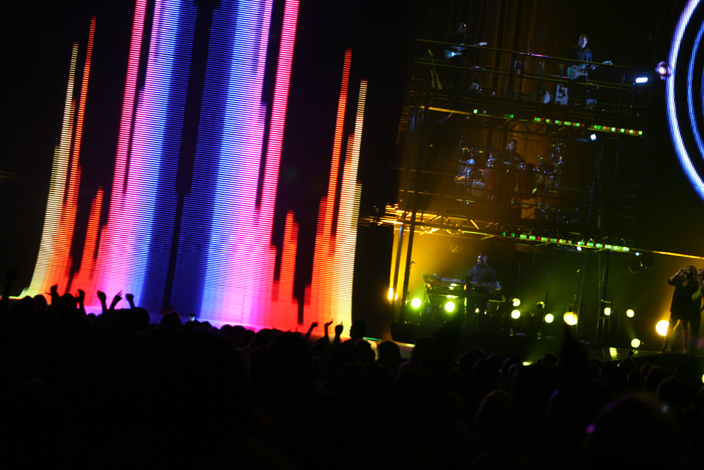 Highlight: At one point, Michael appeared onstage in a shiny police uniform, causing men and women surrounding me to nearly go into cardiac arrest. Rainbow lights shot into the sky. I'm not fucking kidding you.