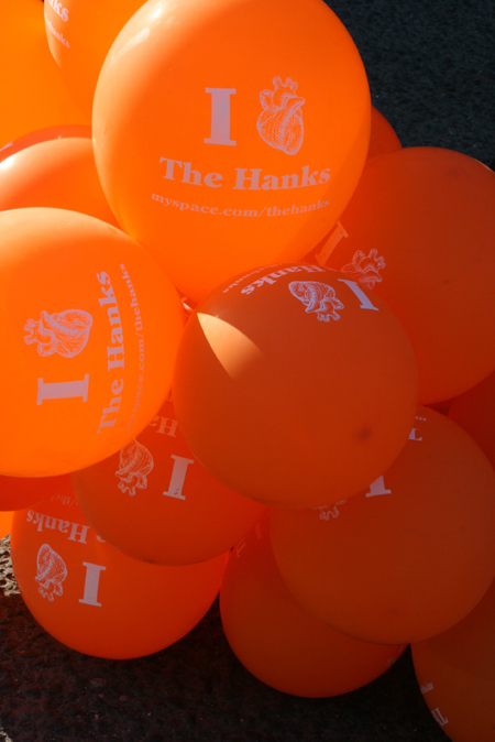 The Hanks balloons at Georgetown Music Festival.