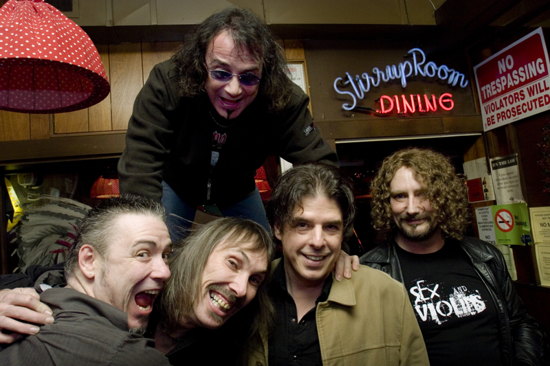 These five fellows make up all three of the Rimrock's bands: The Davanos, Powercell, and N-Sane.