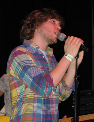 Ra Ra Riot vocalist Wesley Miles at the Austin Convention Center