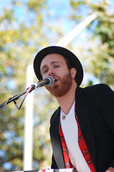 Saturday's show was Eric Howk's first with the band after an accident