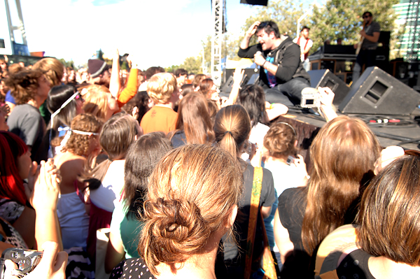 Saturday's show was Eric Howk's first with the band after an accident