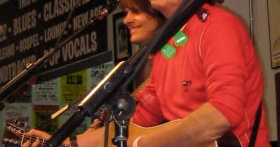 Paul McCartney; Amoeba Records, Hollywood, CA.; June 27: Ok, I got in to see Paul at the free Amoeba in-store show. The crowd was a buzz wondering if he would play any Beatles songs or mostly stuff off the new album. Which we hear is good, but good enough to sleep on a sidewalk for three-days (which is what many people in the crowd did)? I wasn't sure. When he opened with a Beatles numberaE”aEœDrive My CaraEaE” the crowd flipped. He didn't disappoint, he gave them what they wanted, and so the crowd Na-na-na'ed to aEœHey JudeaE, pounded their fists in the air to aEœBack in the USSRaE, bopped their heads to aEœGet BackaE, and aEœBlackbirdaE and stood solemnly still holding lighters above their heads to aEœLet It BeaE. At one point someone in the crowd yelled a request for Helter Skelter. No, now, that's John's, said Sir Paul. But, let's do one for John. One for John and Linda. He played one of his own, aEœHere TodayaE. (Linda Immediato)